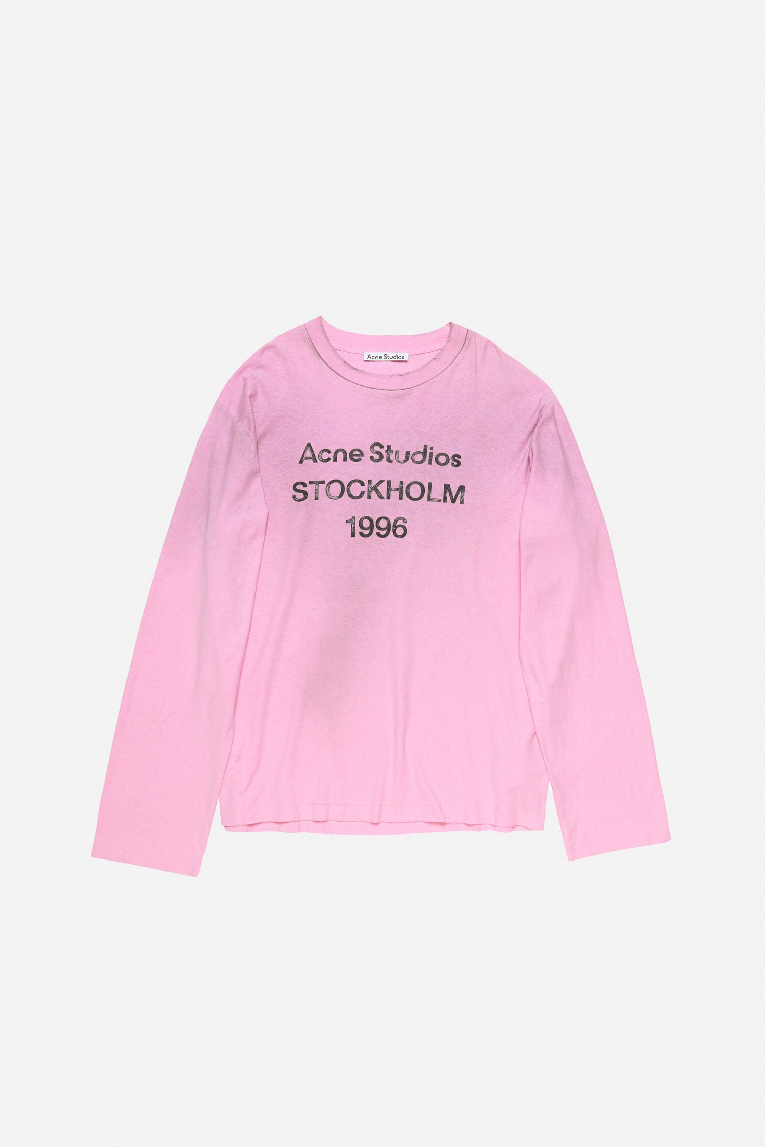 Acne Studios Stockholm 1996 Long Sleeve T-Shirt (PINK)