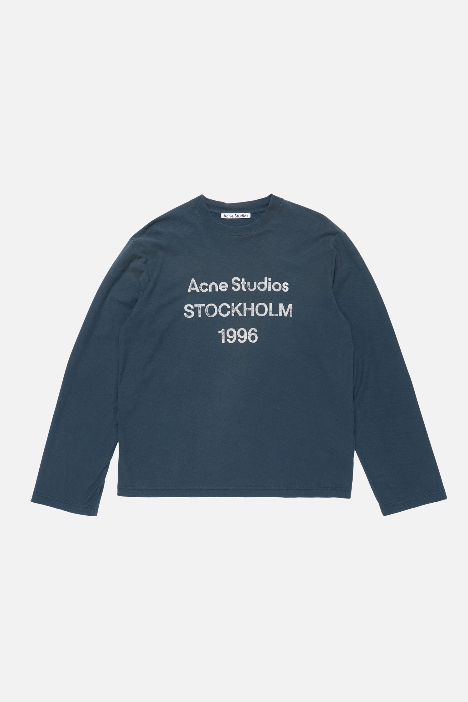 Acne Studios Stockholm 1996 Long Sleeve T-Shirt (NAVY BLUE)
