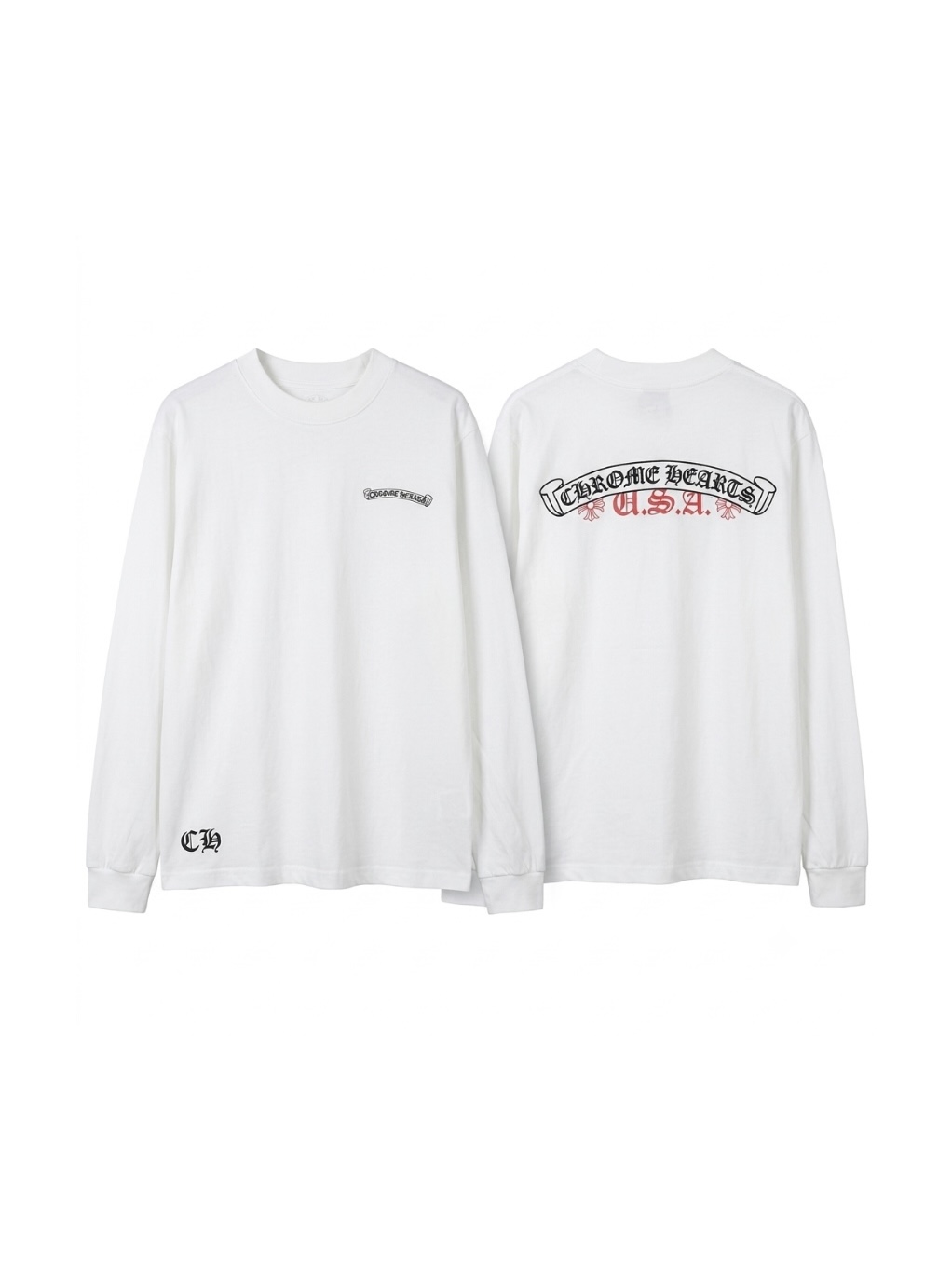 Chrome Hearts USA Long Sleeve Tee