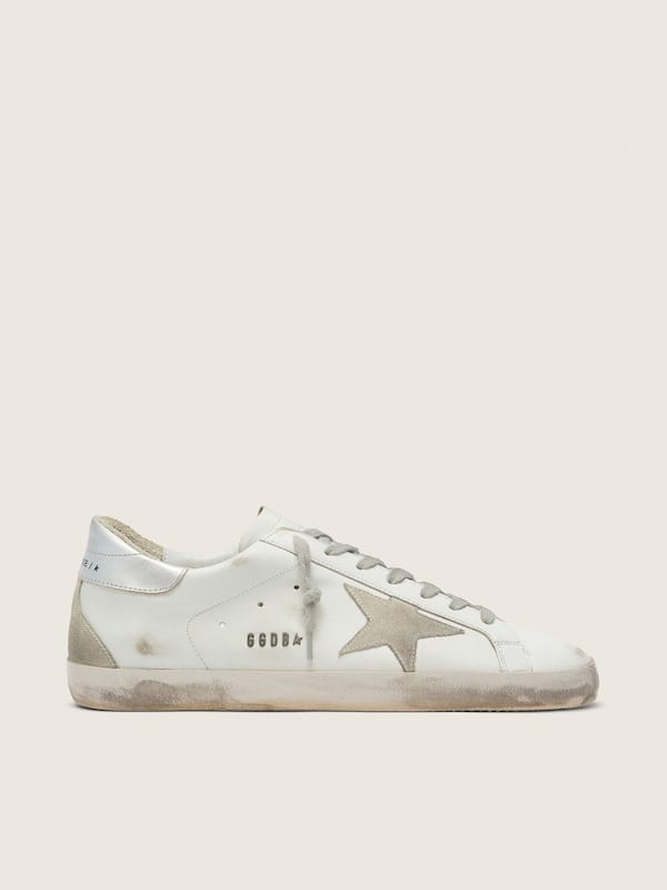 Super-Star with silver heel tab and lettering