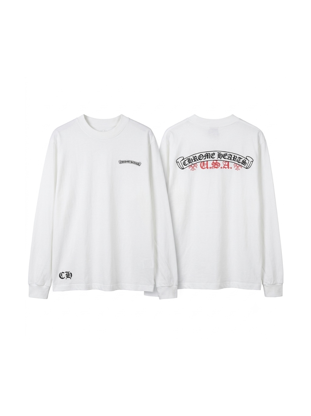 Chrome Hearts USA Long Sleeve Tee