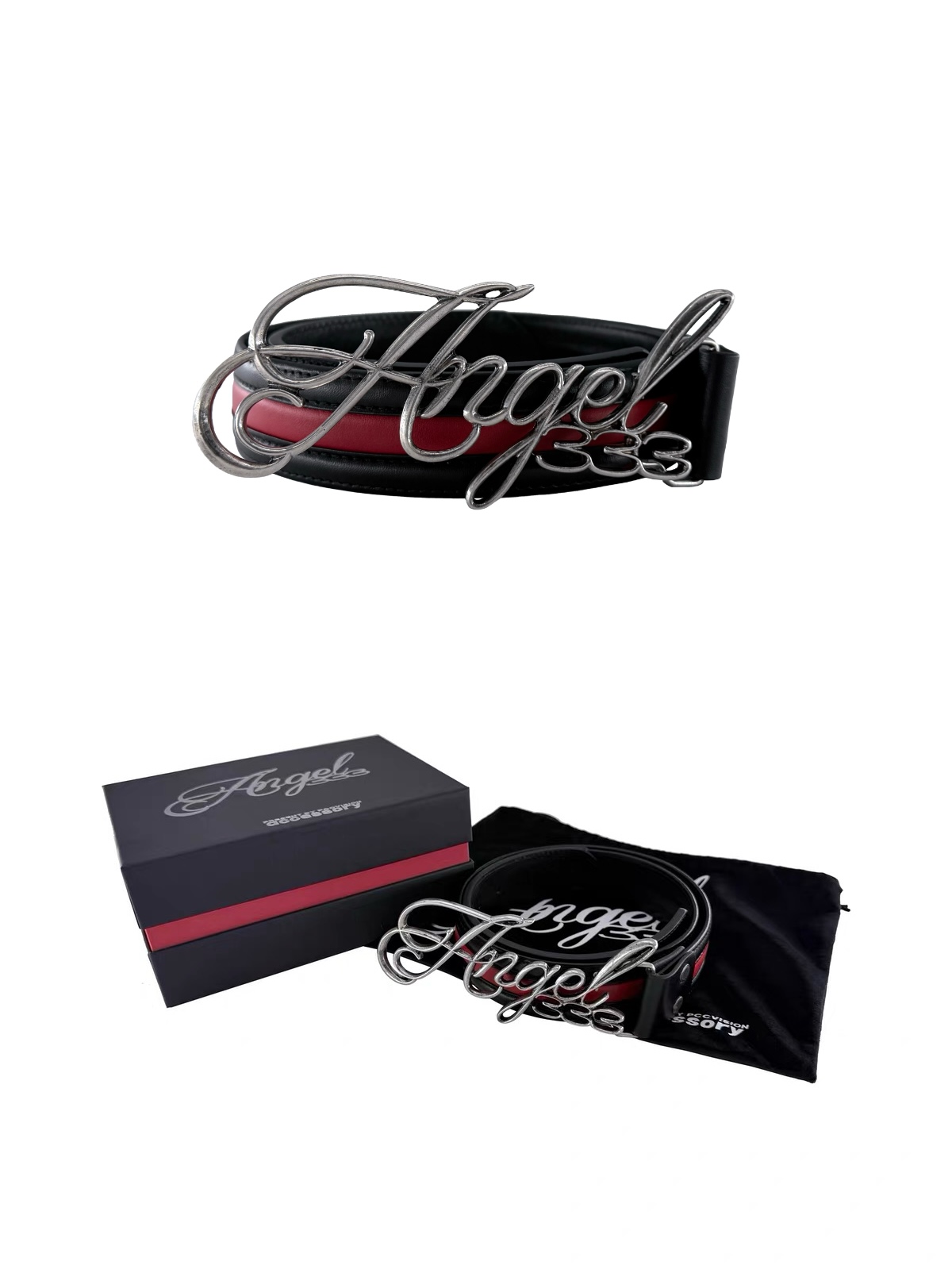 ANGEL 333 Cyber-Grunge Leather Belt
