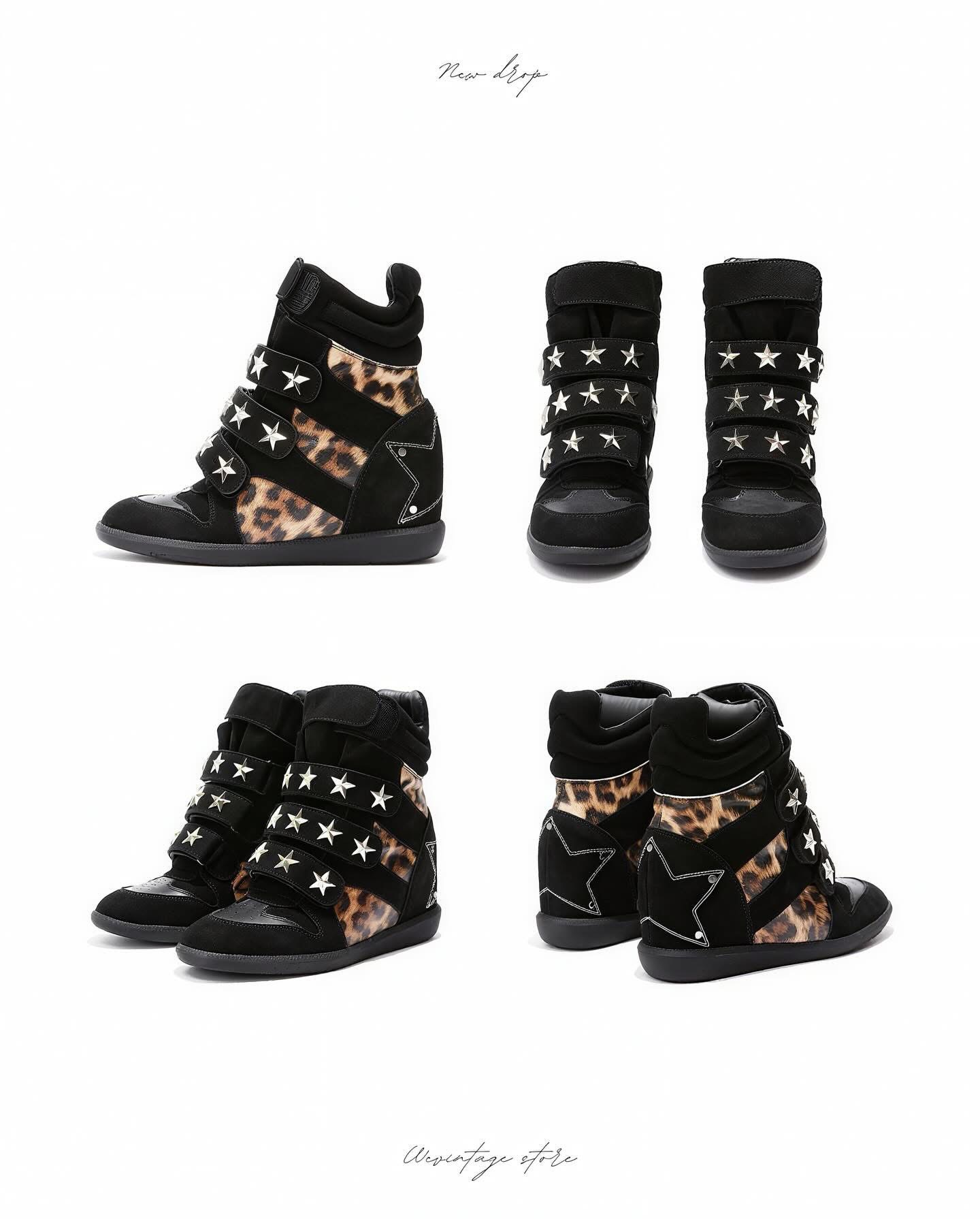 DETW LEOPARD WEDGE SNEAKERS “LIMITED”