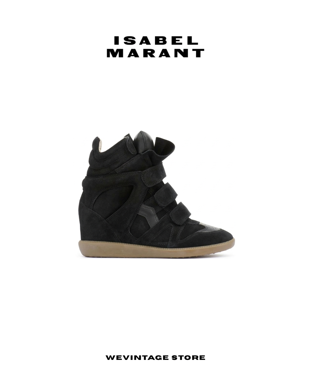 ISABEL MARANT SUEDE WEDGE SNEAKERS
