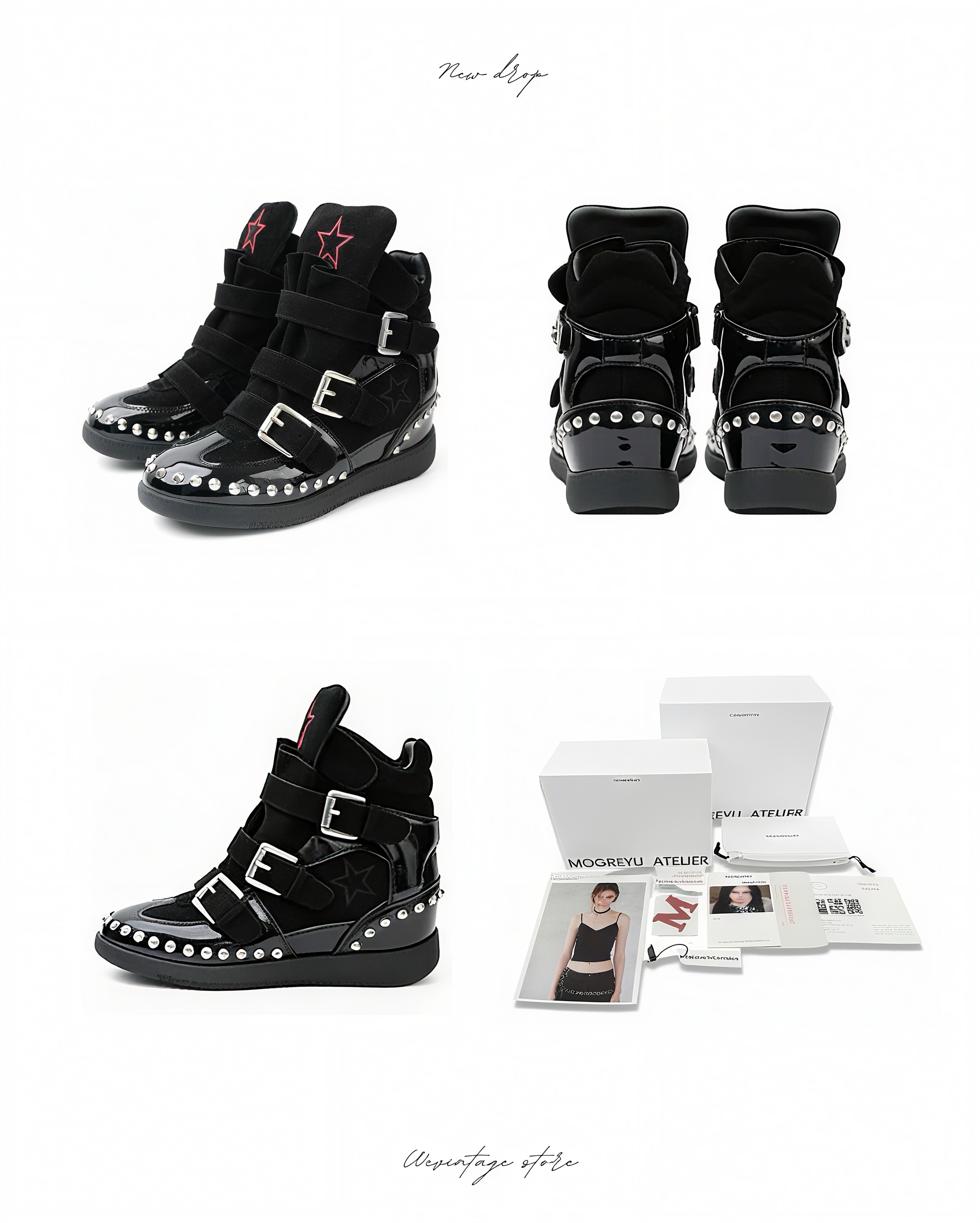MOOREYU ATELIER WEDGE SNEAKERS