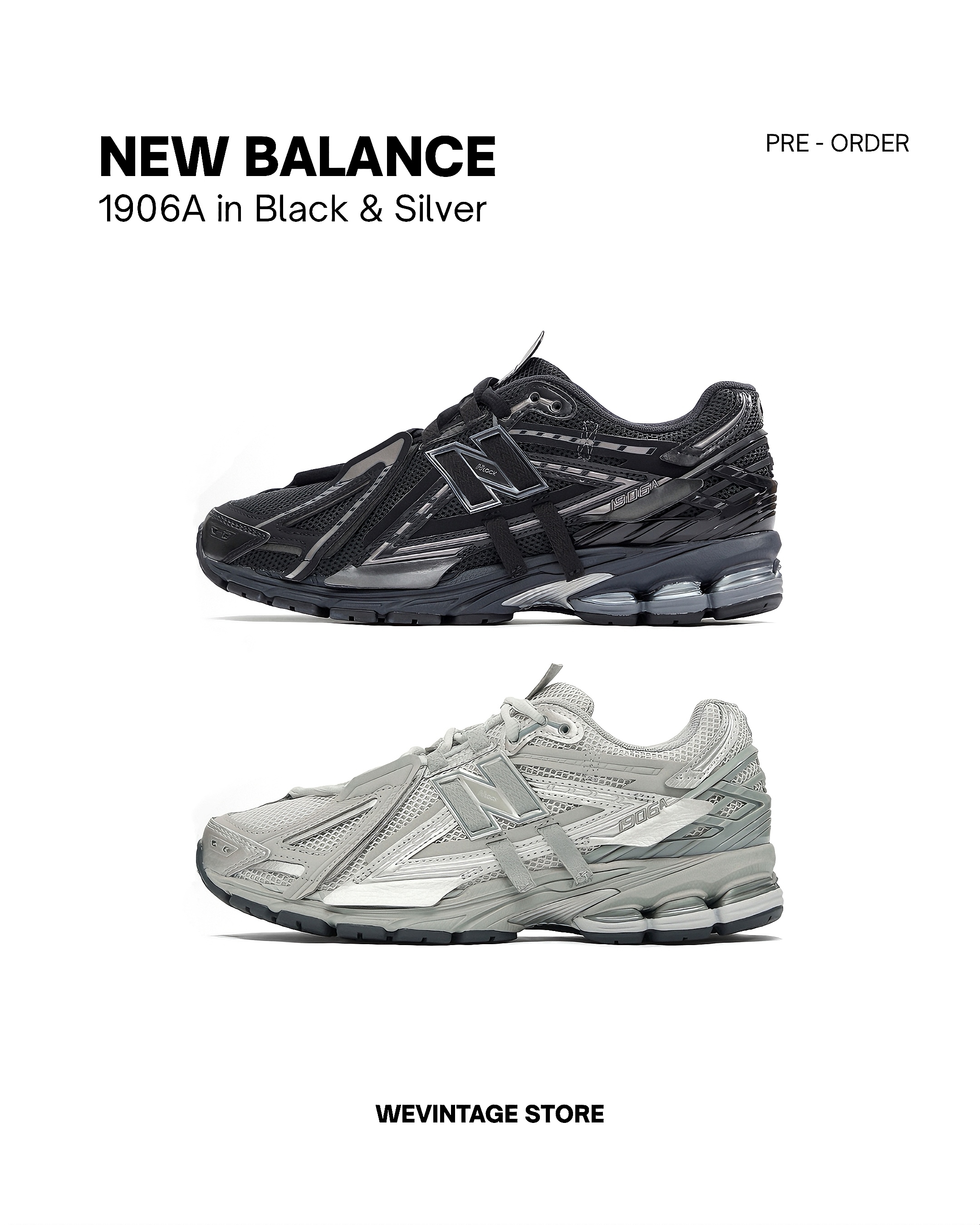 NEW BALANCE 1906A Black & Silver