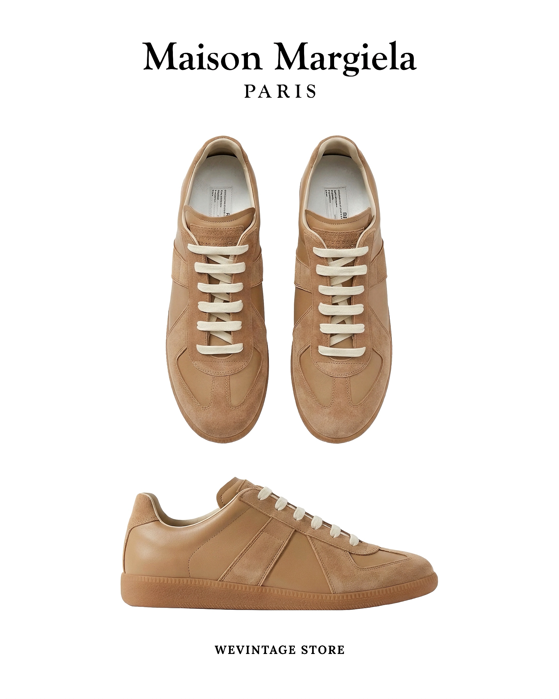 MAISON MARGIELA “REPLICA” BEIGE/OFF-WHITE (High Quality)