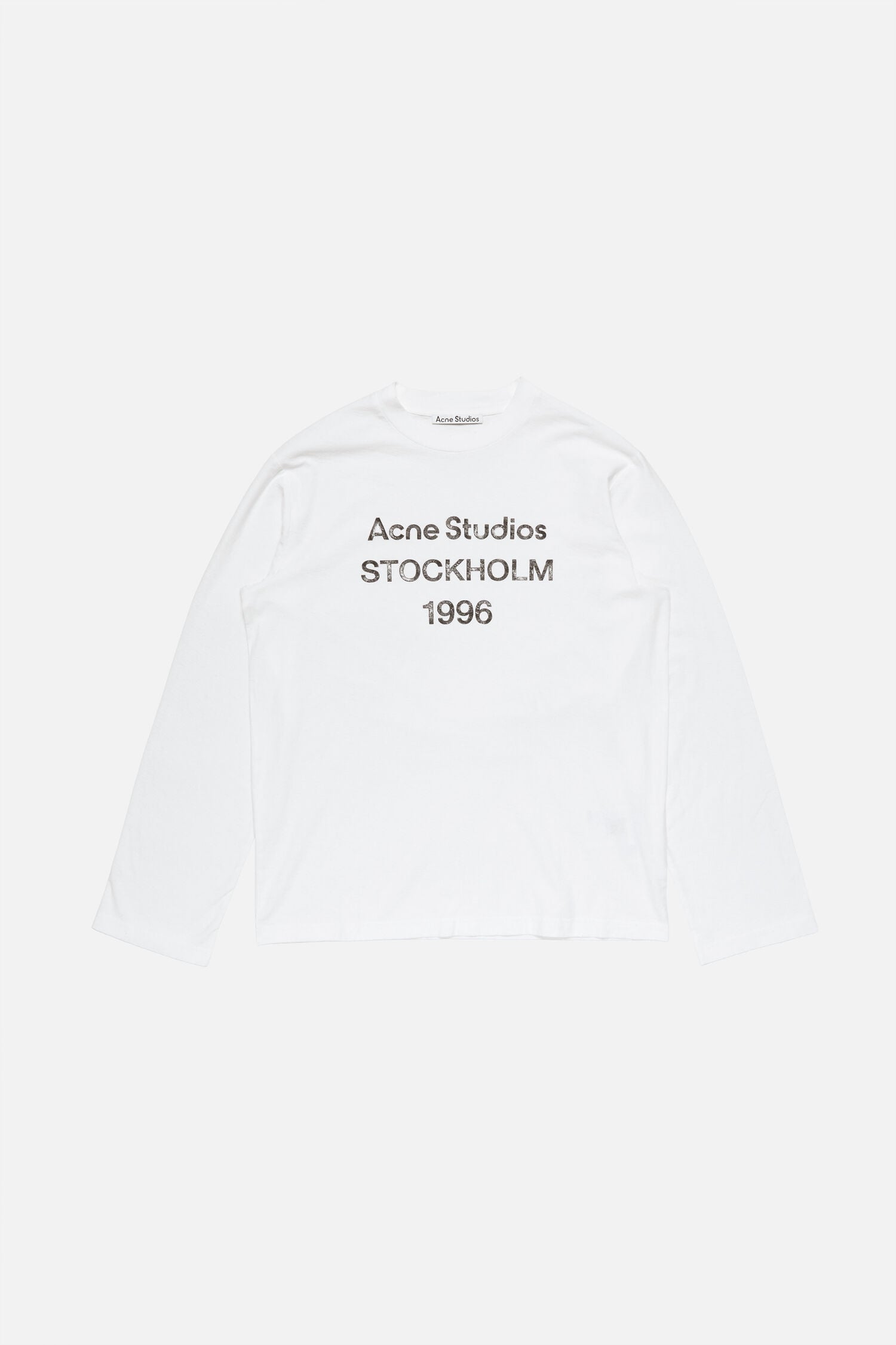 Acne Studios Stockholm 1996 Long Sleeve T-Shirt (WHITE)