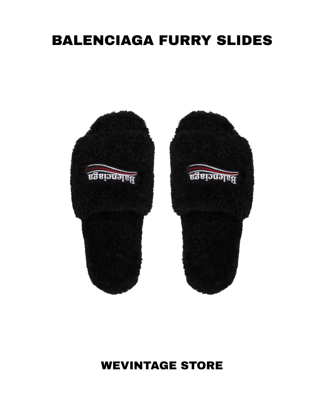 BALENCIAGA FURRY SLIDES (5 colors)