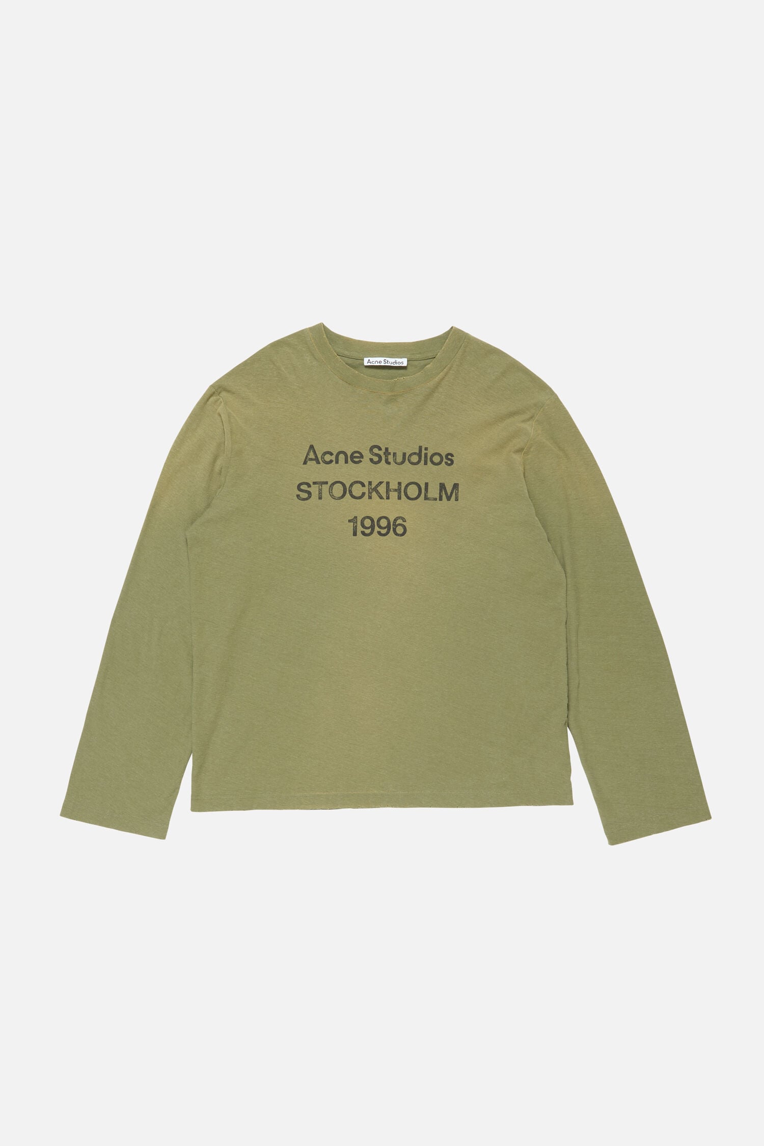 Acne Studios Stockholm 1996 Long Sleeve T-Shirt (OLIVE GREEN)