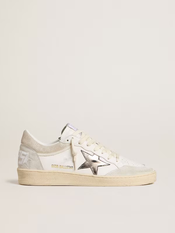 Ball Star with metallic leather star and glossy leather heel tab