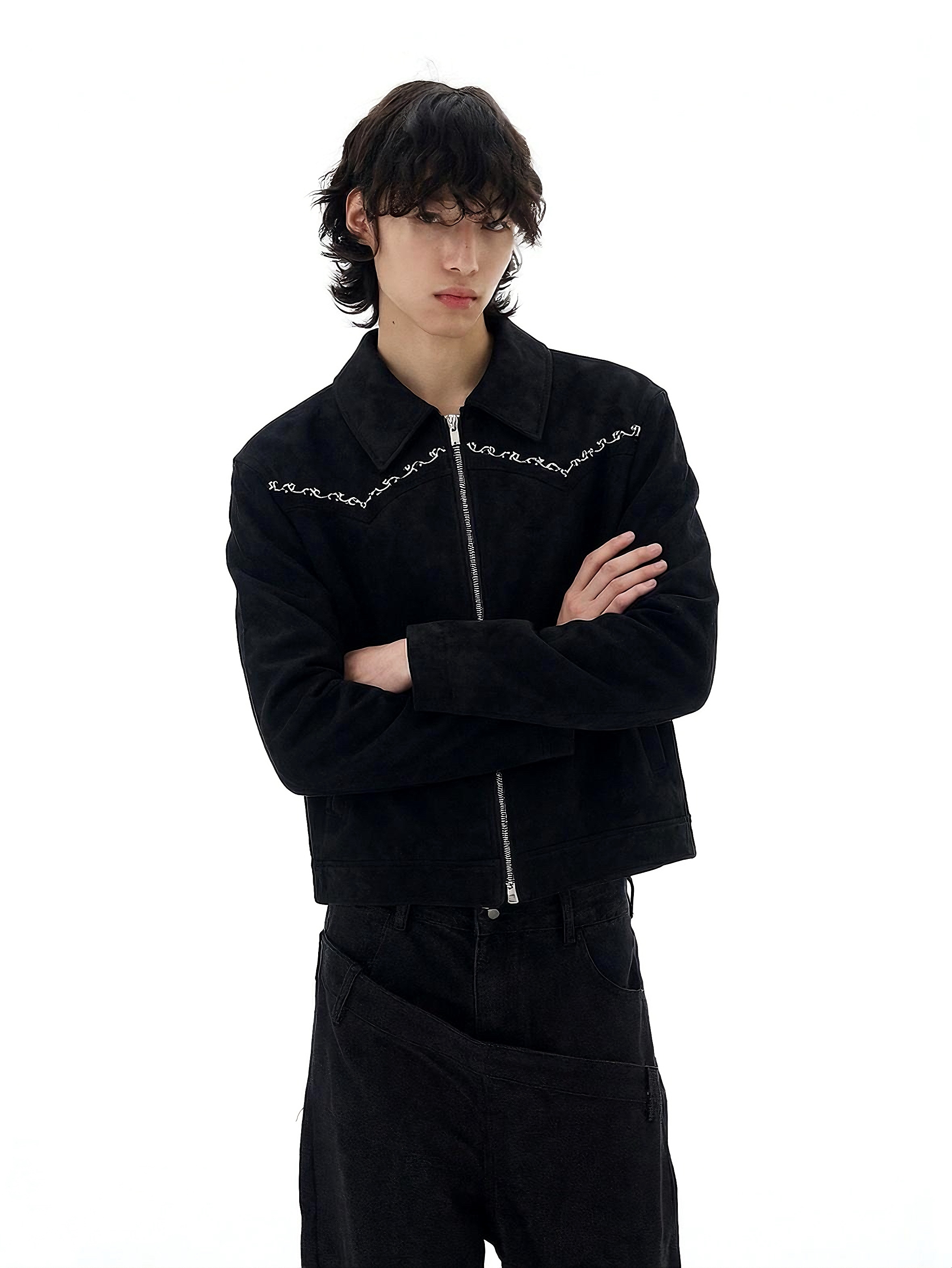 “WESTERN EMBER” SUEDE JACKET
